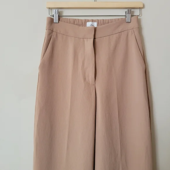 Aritzia Wide Leg Pants in Blush Taupe - Picture 3 of 7